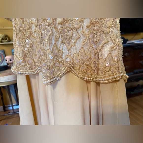 Vintage Scala Sequins and Chiffon Gown size L - Picture 2 of 8